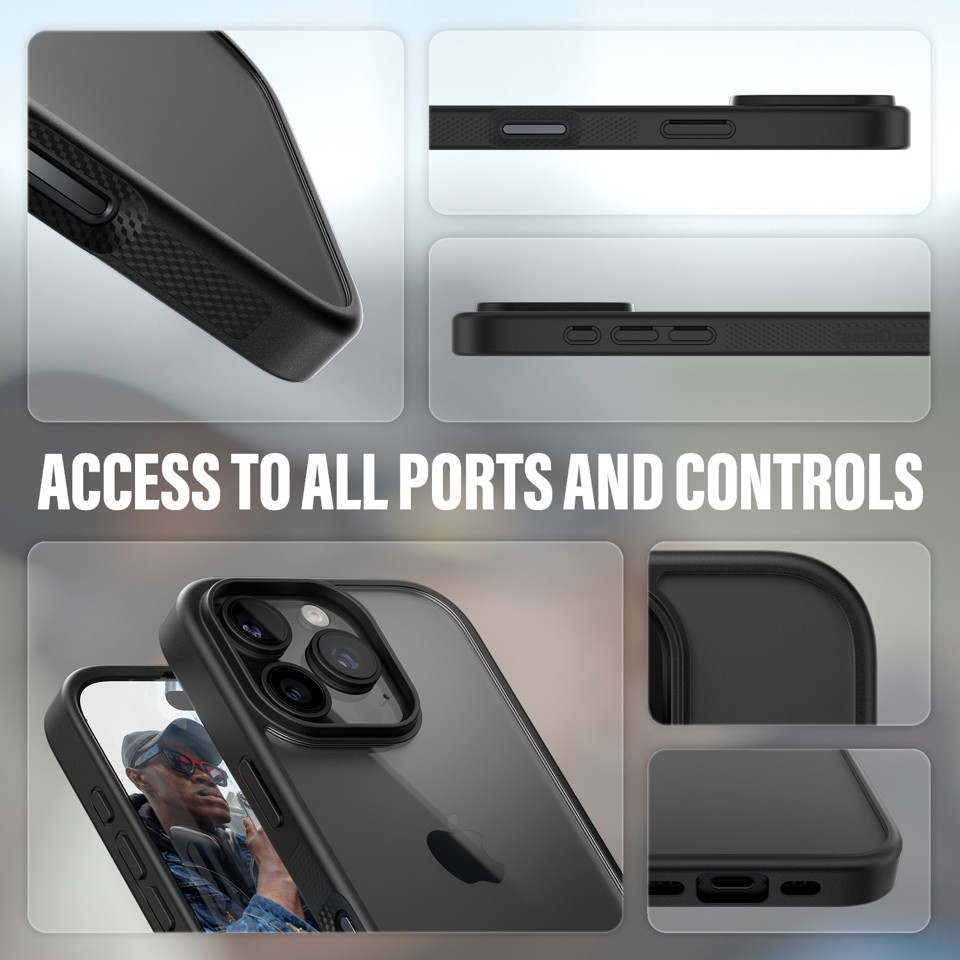 PanzerGlass - HardCase - iPhone 16 Pro - Sort