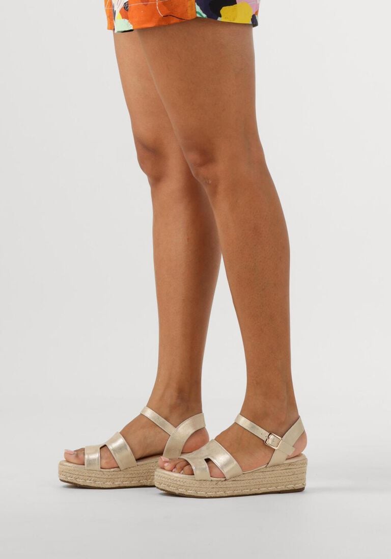 gouden ayana sandalen met hak 0047