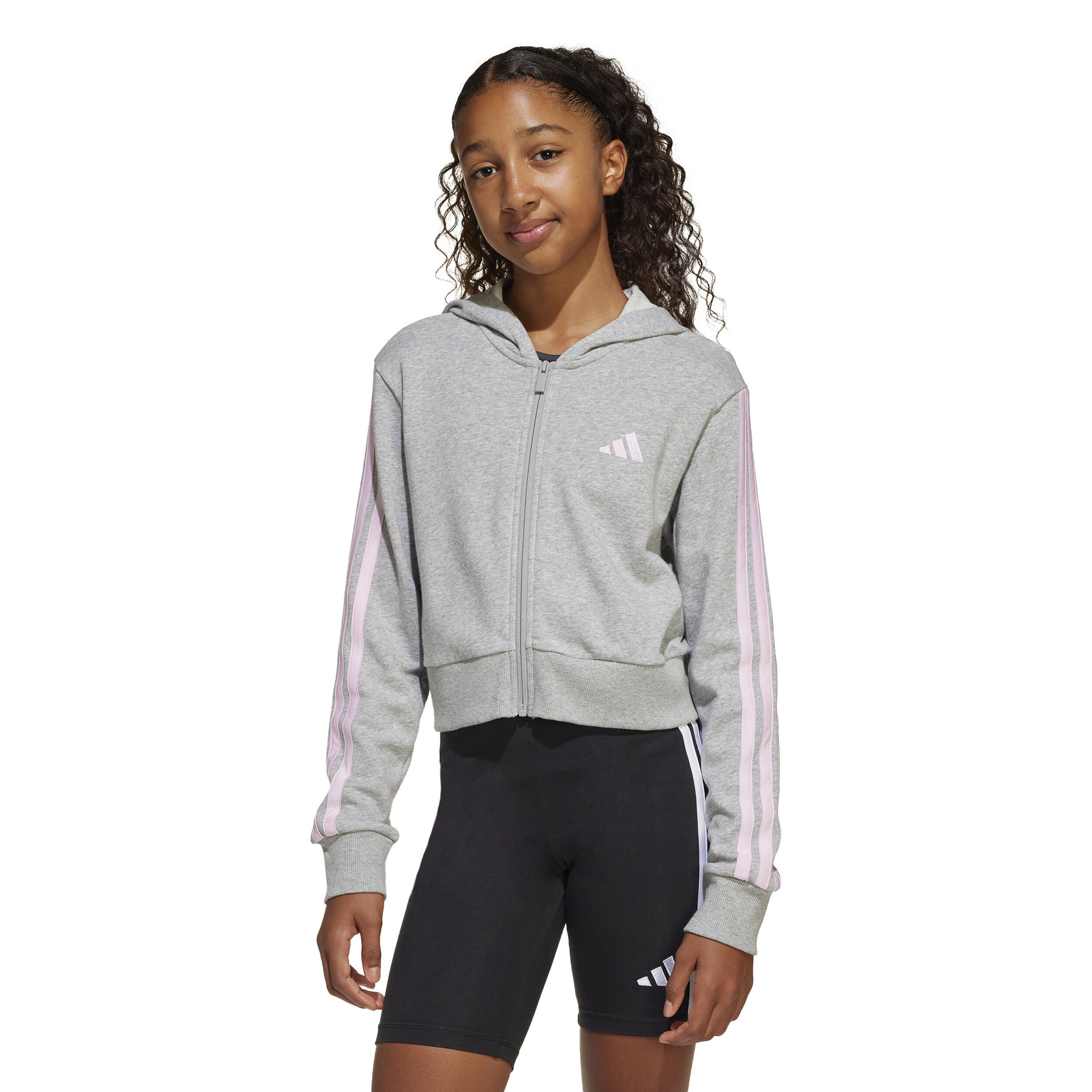 adidas Essentials Crop Gilet En Coton Enfants - Gris