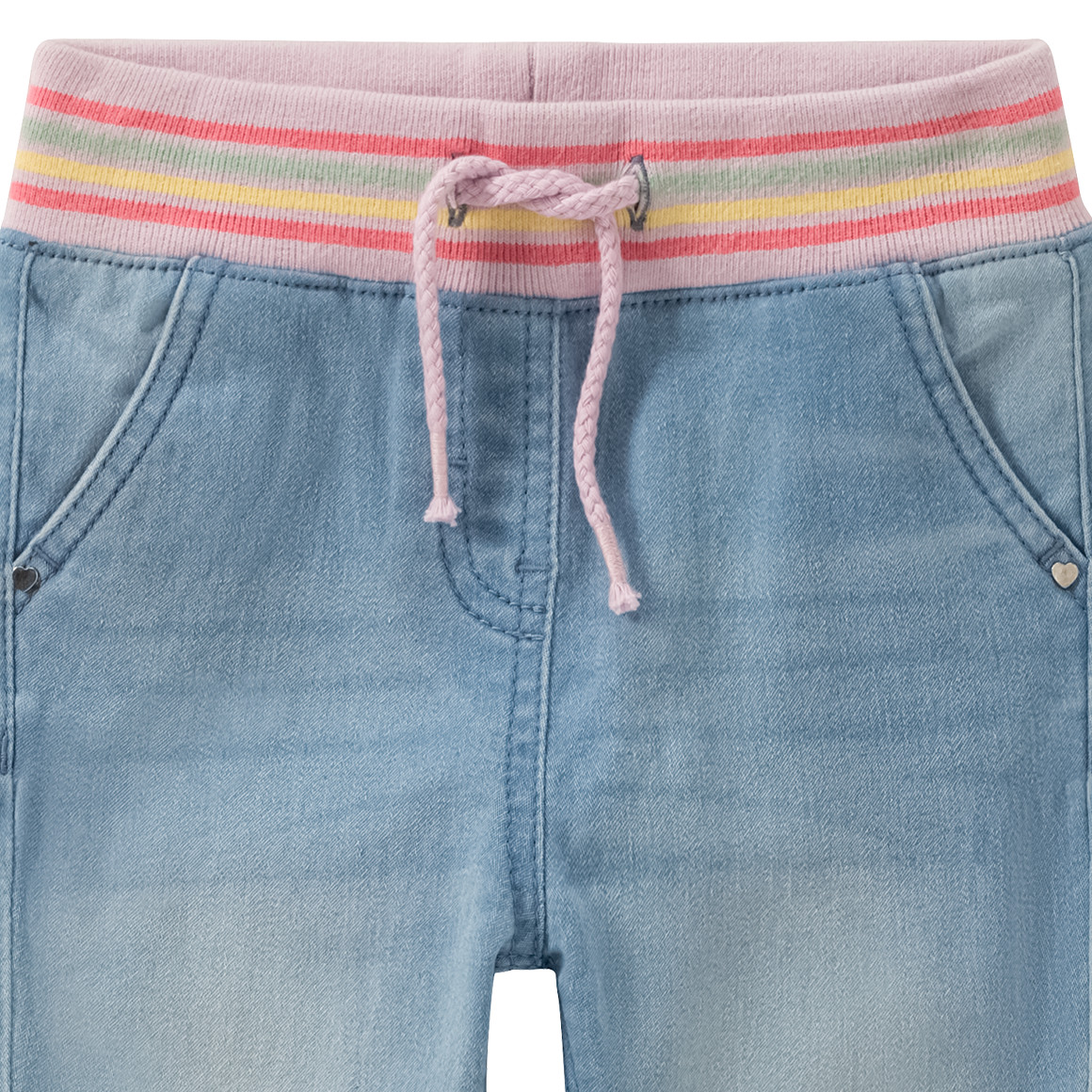 Topomini Baby Jeans mit Elastikbund hellblau