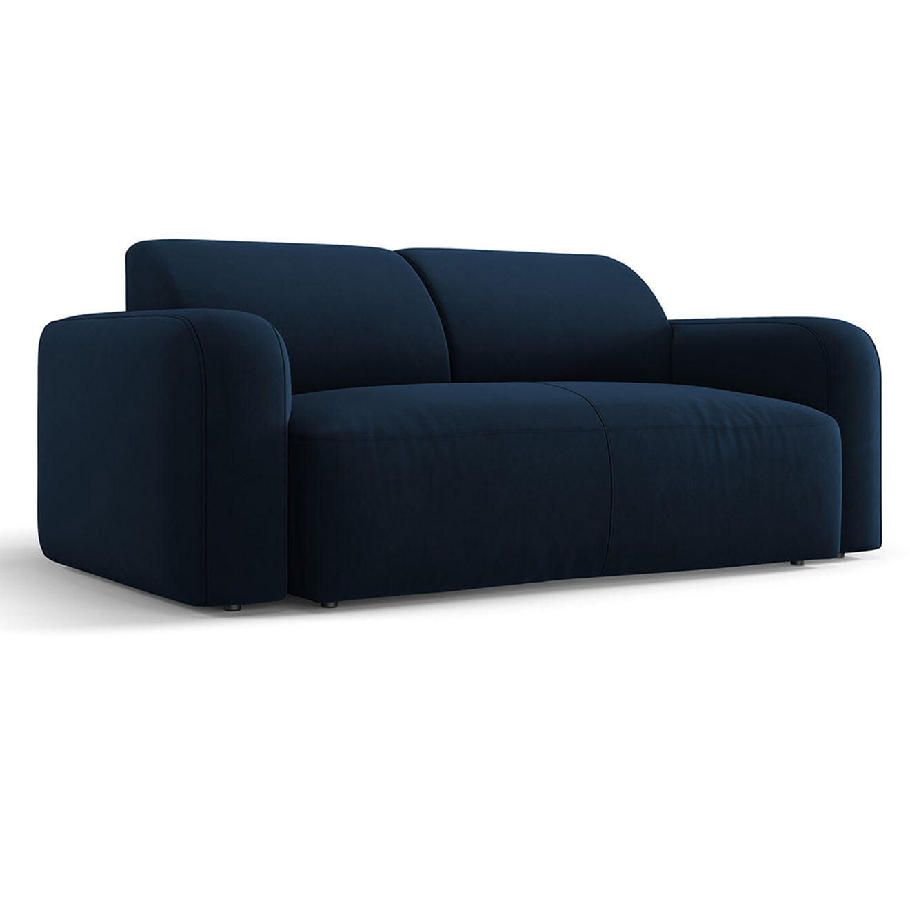 Mazzini Sofas Canapé Velours Jasmin 2 Places bleu roi - 170x95x72 cm