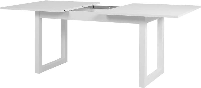 Eettafel Damian - Wit - 160/200 x 90 cm - Verlengbaar