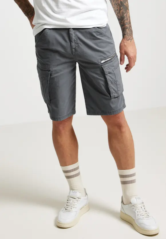 Regular Fit Cargoshorts - steel grey