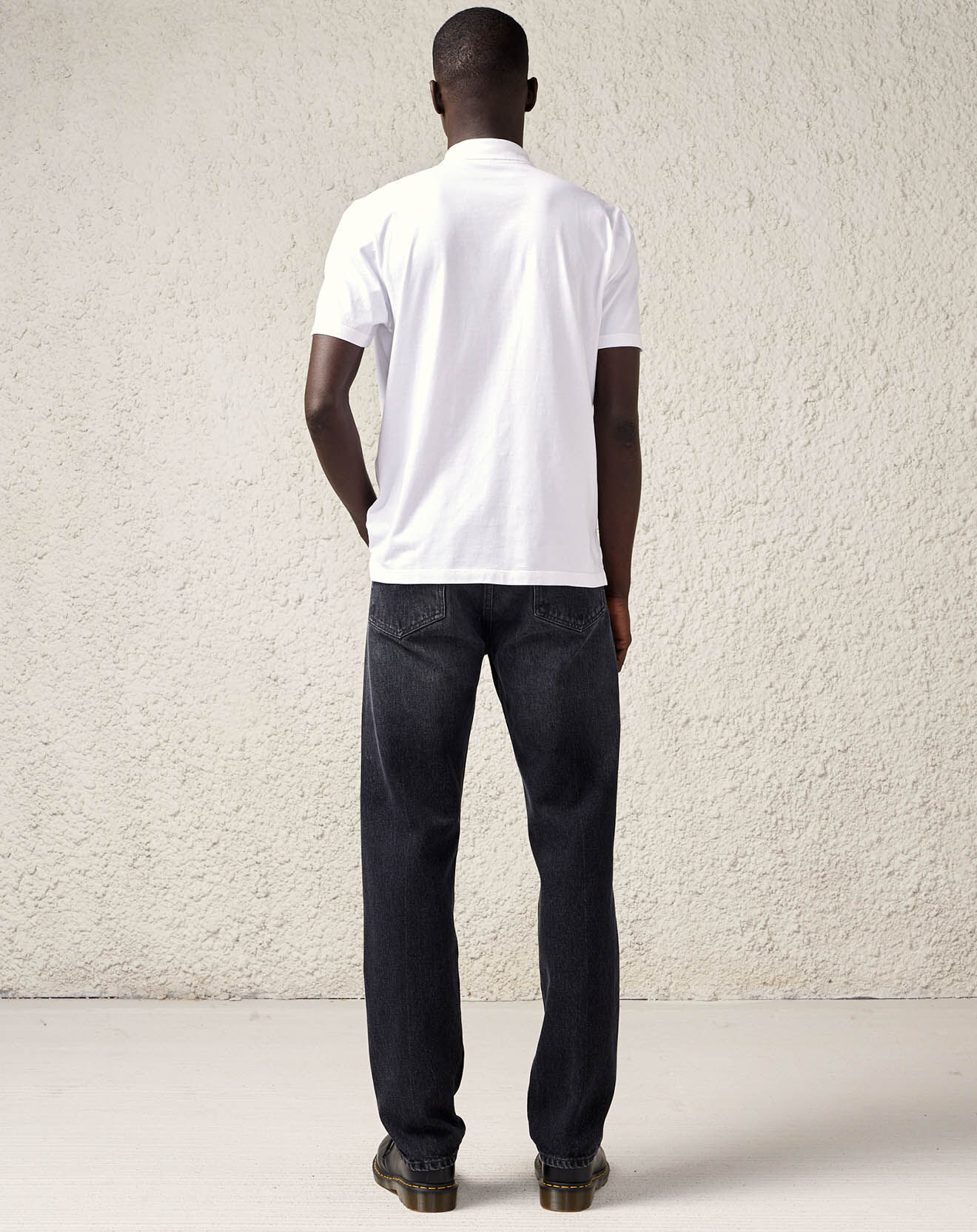 Bellerose Jean droit en Toile de coton organique Pierce noir