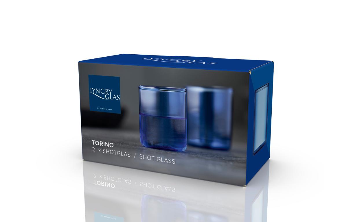 Schnapsglas Torino Blau, 2 Stück, 5.5 clFarbige Gläser für das tägliche Konsumieren von Ingwer-Shots bis hin zu starken Espresso-Shots von