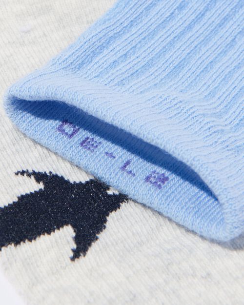 5 paires de chaussettes enfant avec du coton bleu foncé