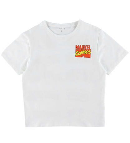 Name It T-Shirt - NkmAdriel - Bright White m. Print