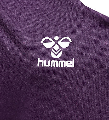 Hummel T-Shirt - hmlCore XK Poly - Acai/Weiß