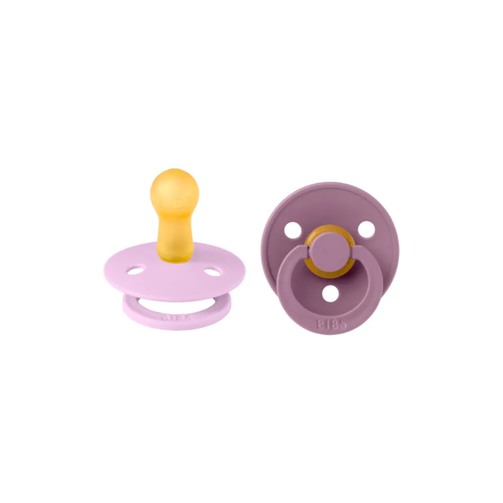 BIBS Colour Latex Rund Violet Sky/Mauve 2 pak - flere størrelser