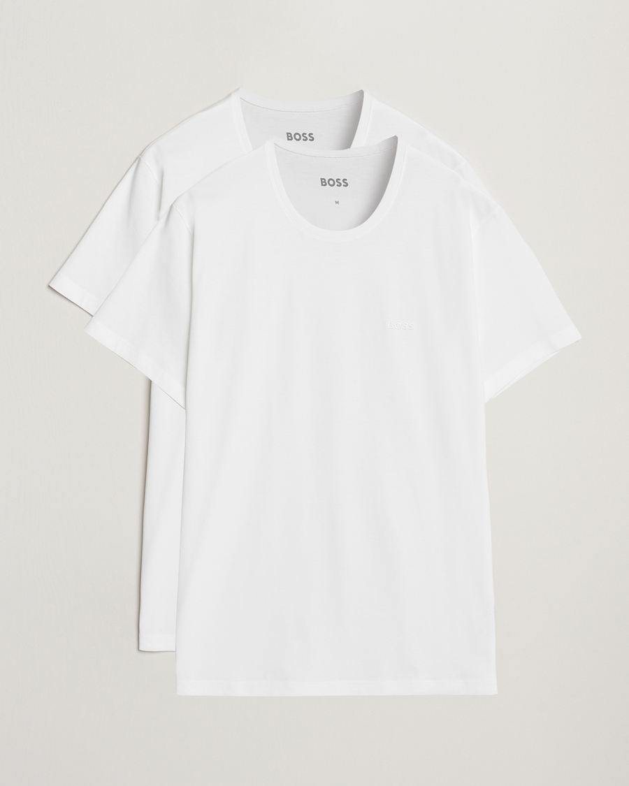 BOSS BLACK 2-Pack Relaxed Fit Crew Neck T-Shirt White