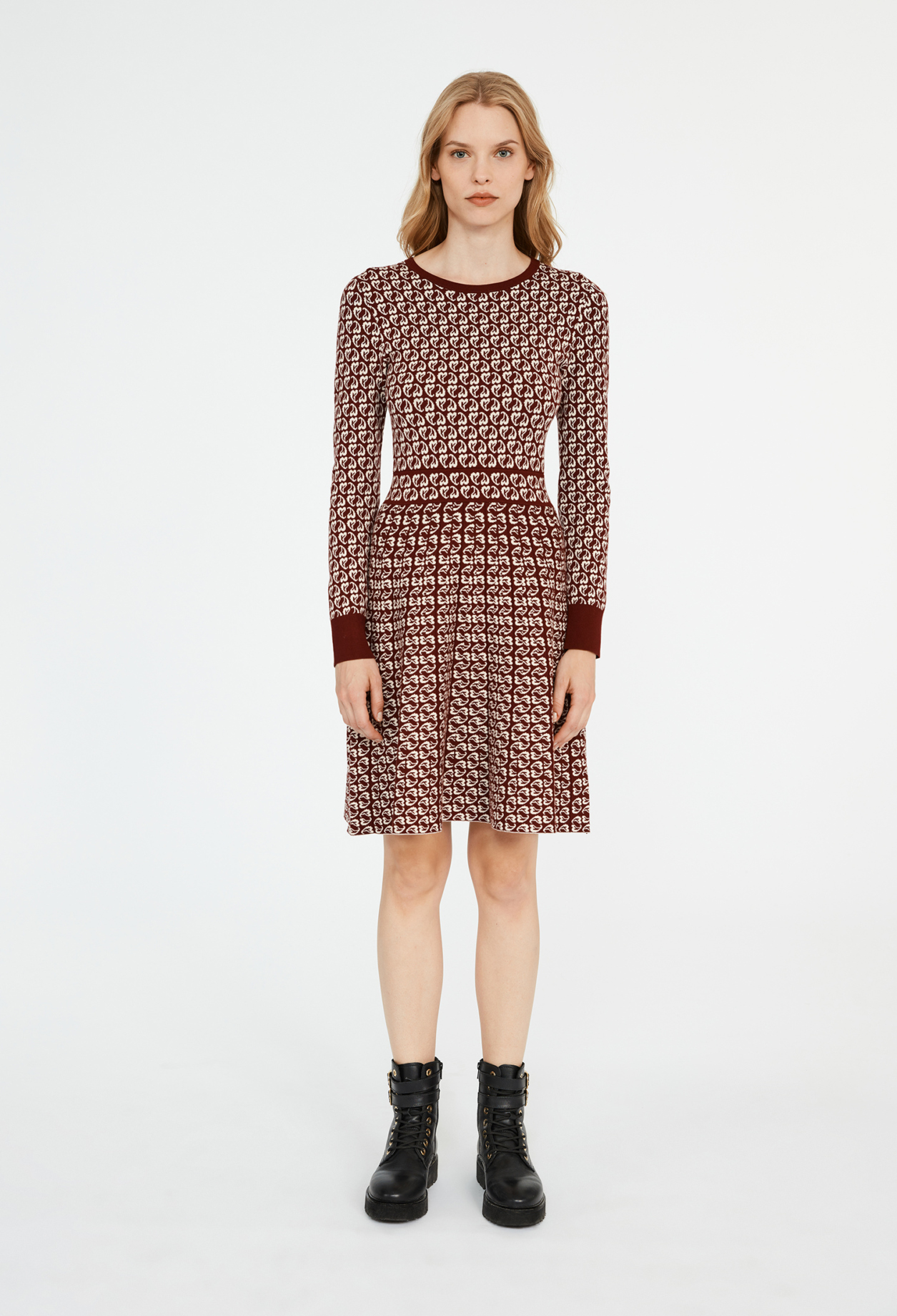 Robe courte imprimes c&oelig;ur