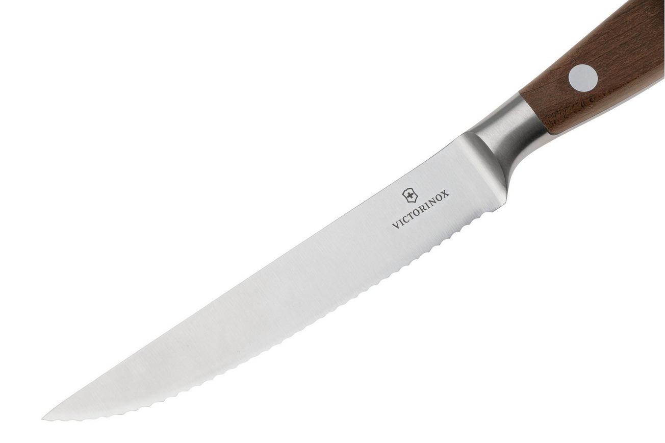Victorinox Grand Maître Steak Knife Set 7.7240.2W, 2-delige messenset, Maple, Wavy, 12 cm