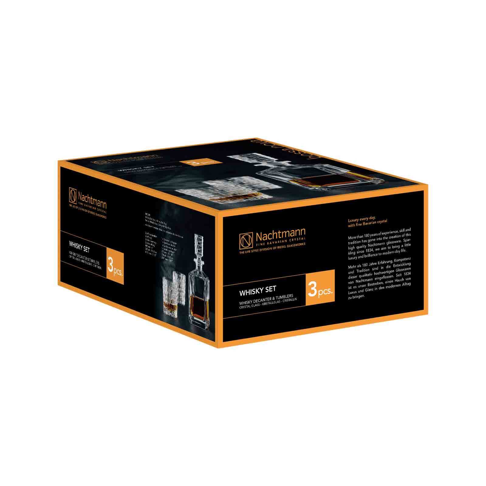 Nachtmann Whiskygläser + Karaffe Bossa Nova 3er Set