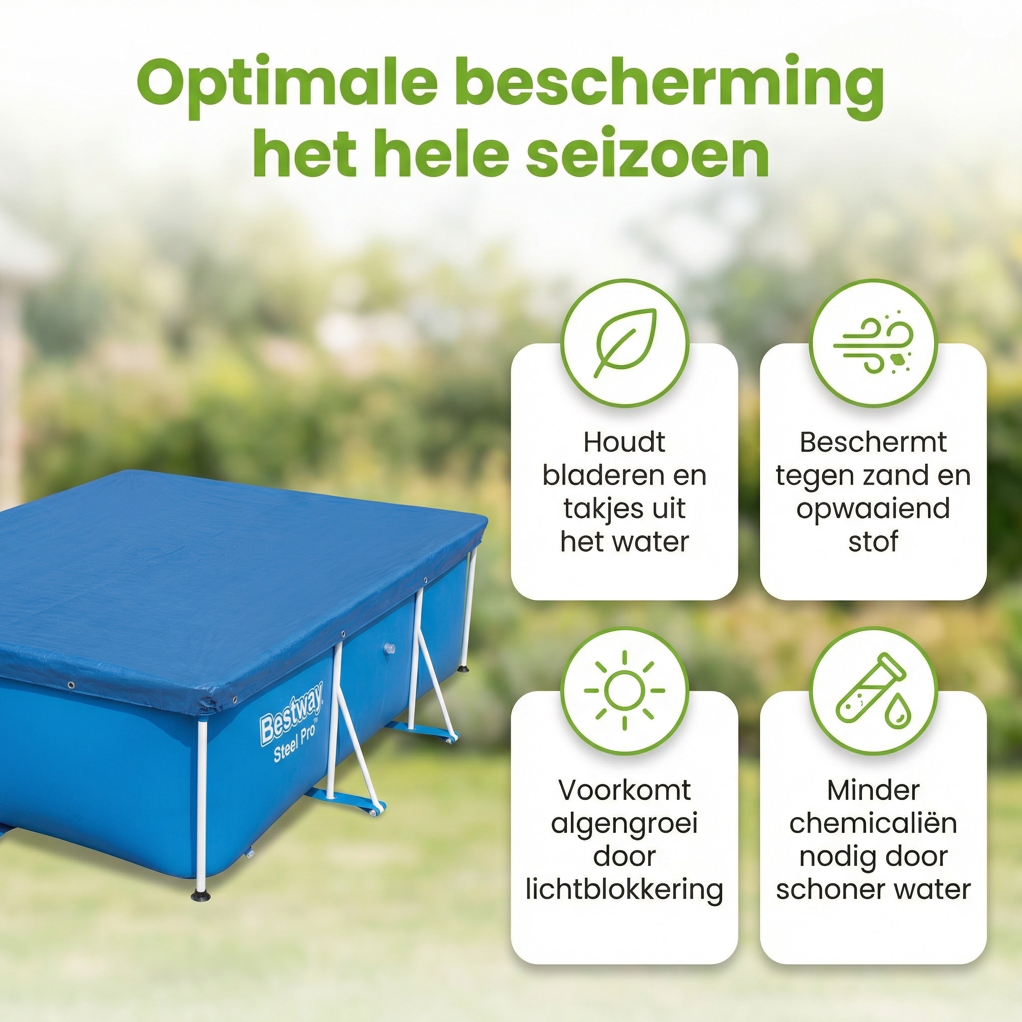 Bestway Frame afdekzeil - 221 x 150 cm