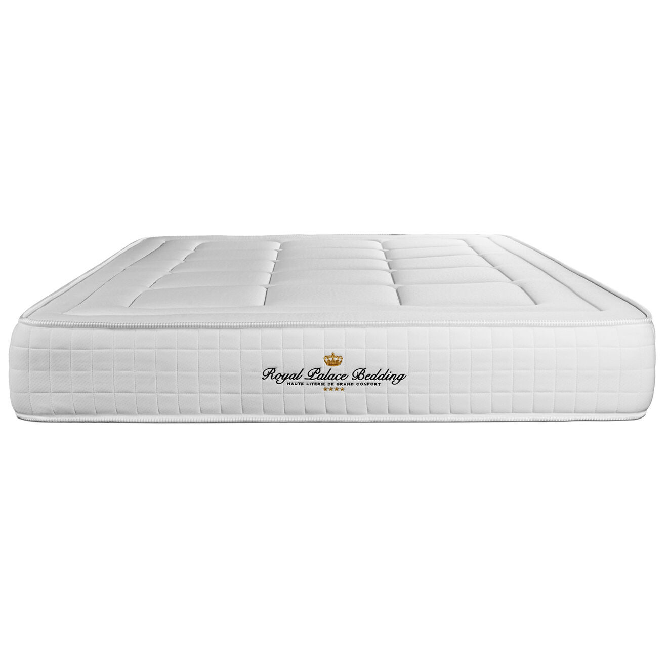 Royal Palace Bedding Ensemble matelas à mémoire de forme & sommier Balmoral blanc - 180x200 cm