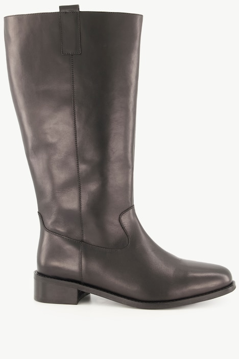 Lederstiefel, XXL-Schaft, Weite H