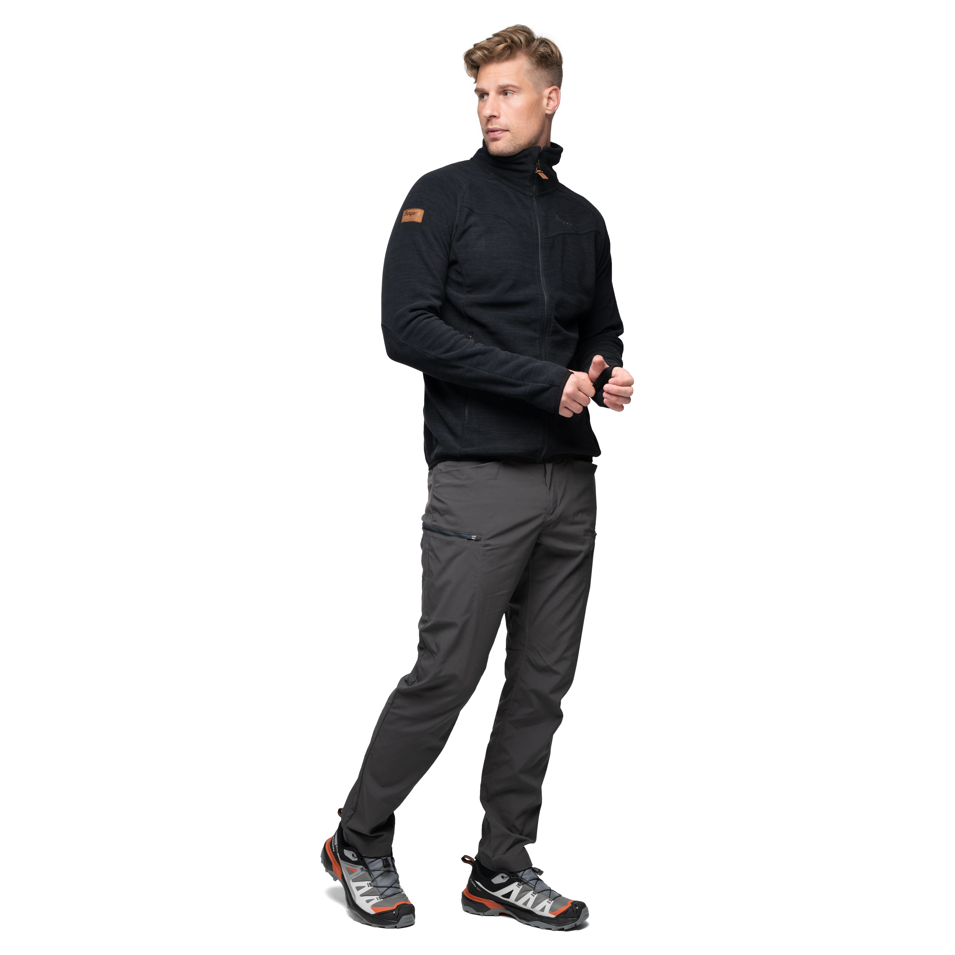 Hareid Fleece Jacket NoHood Black