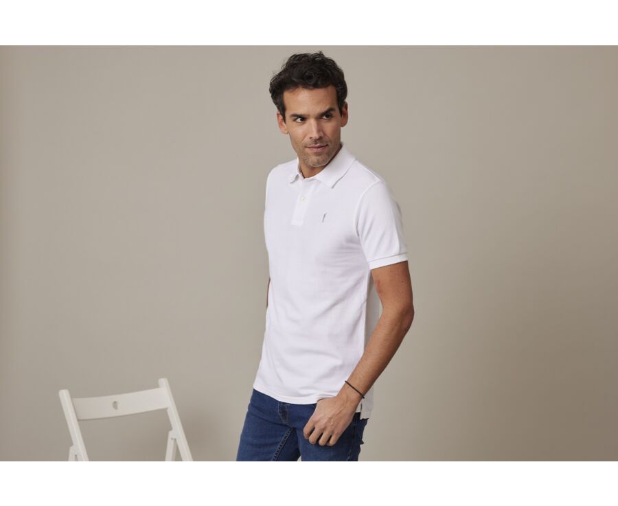 Polo Blanc homme - ANDY II