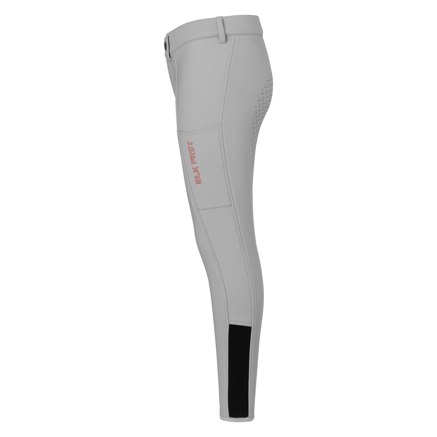 black forest kids Vollbesatz-Reithose Softshell Grip - steel grey