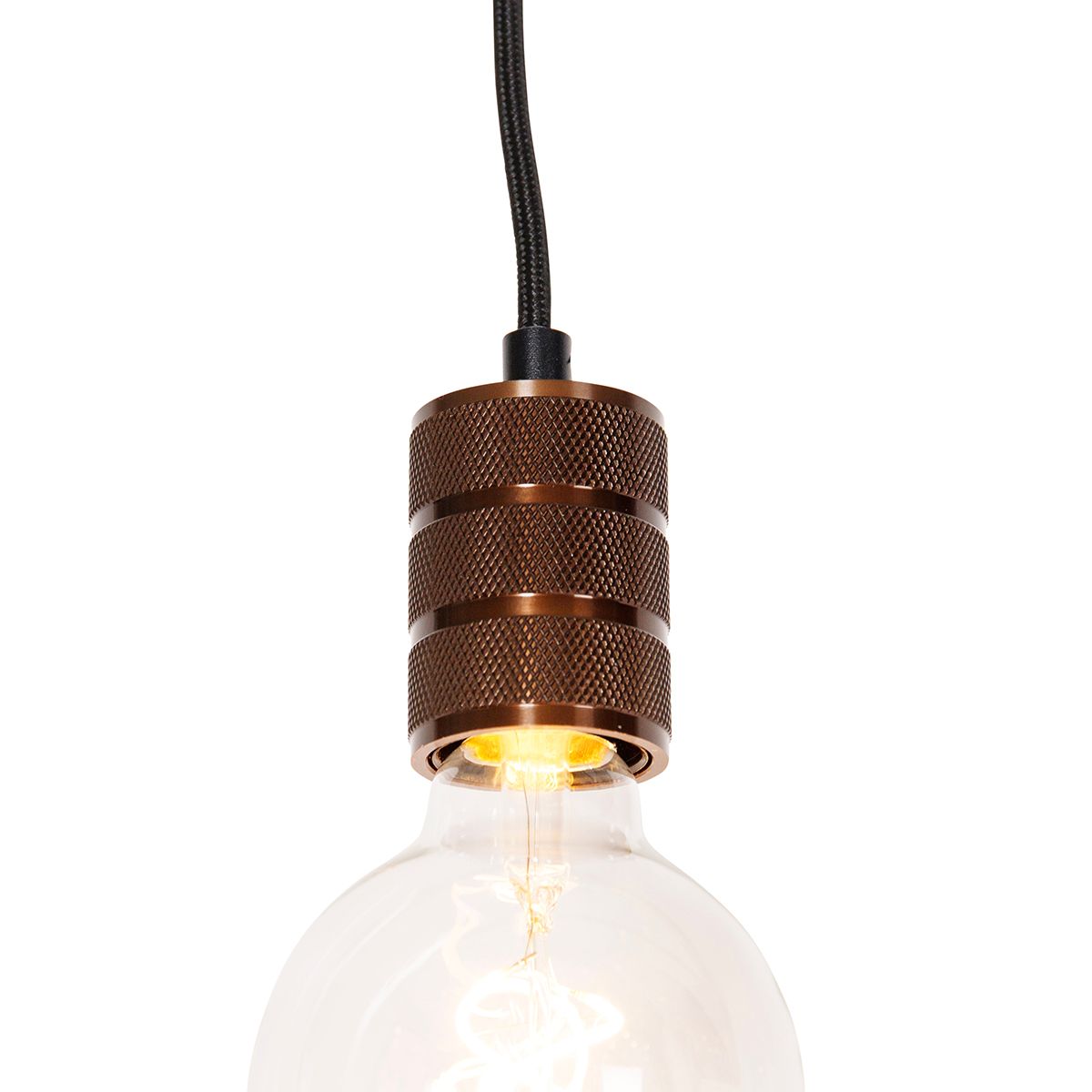 Hanglamp donkerbrons voor railsysteem 1-fase - Iconic Cavalux