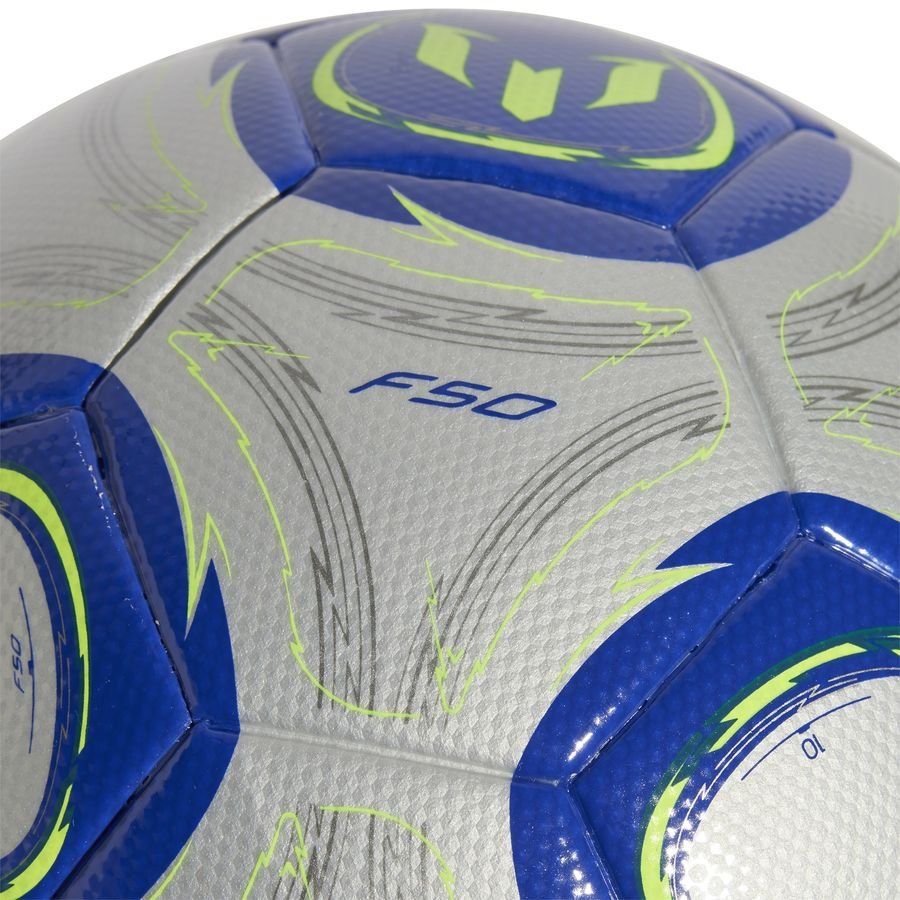 adidas Ballon Messi League La Vida Rapida - Argenté/Bleu/Jaune