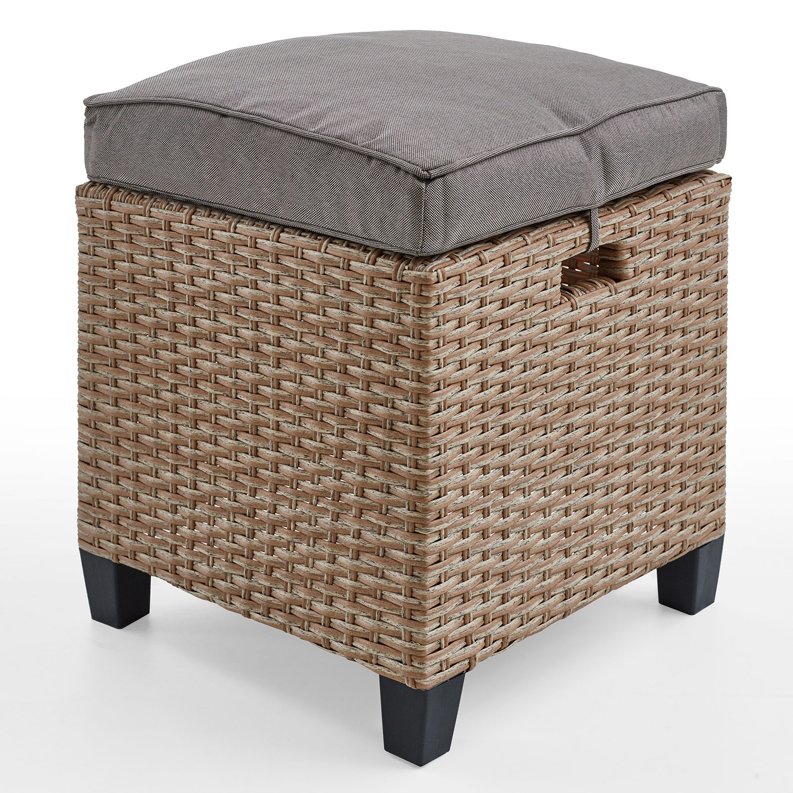 5-teilige Loungegarnitur - braun - Polyrattan