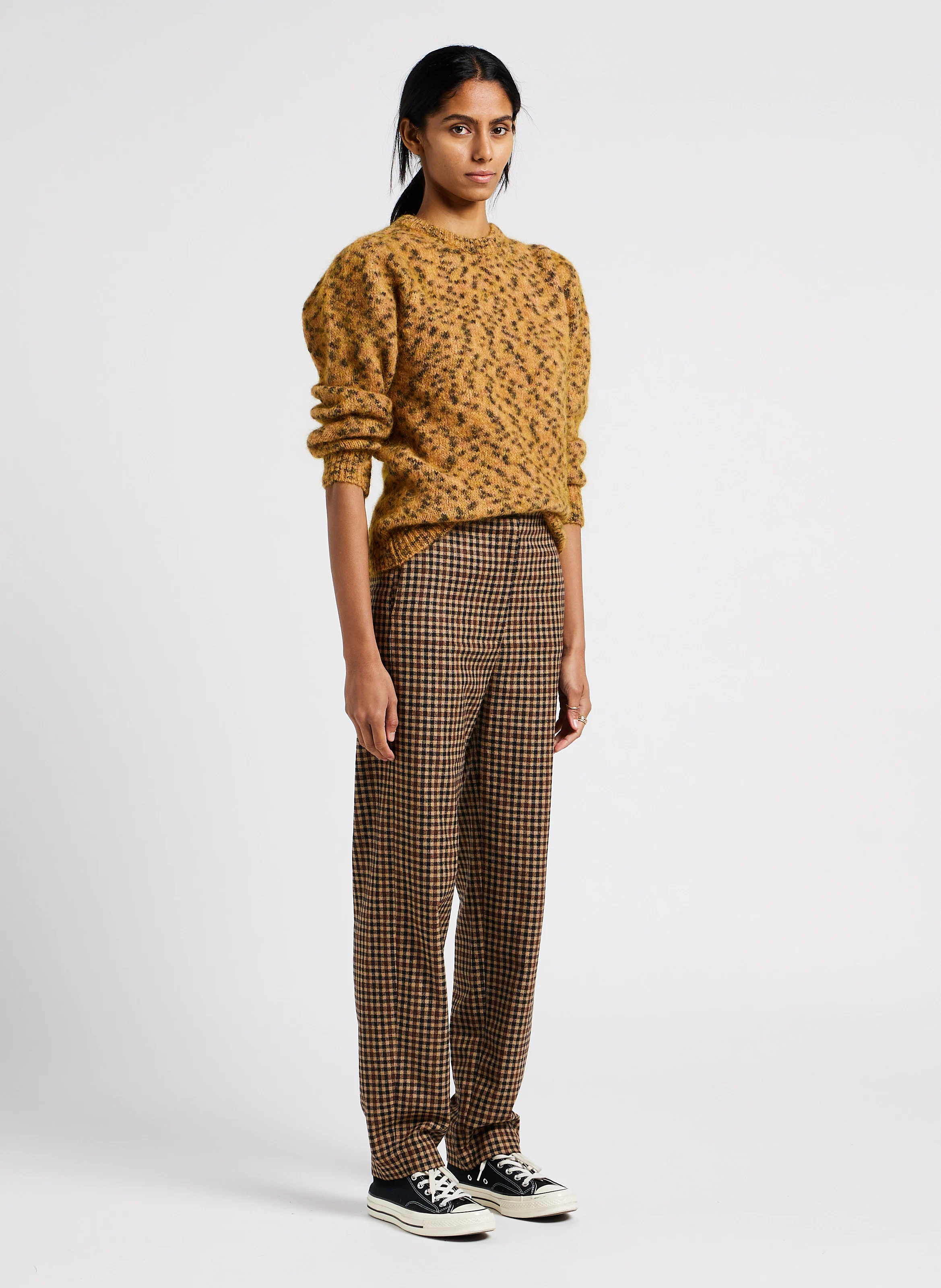 PARSO - Pantalon droit taille haute | Beige