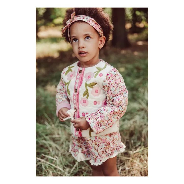 Louise Misha Short Vallaloid Fleuri | Rose pâle