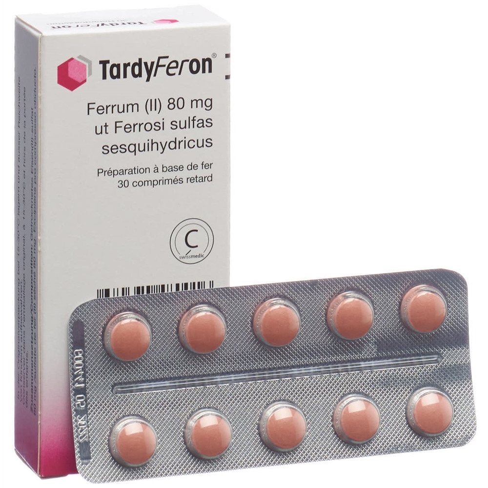 TARDYFERON Ret Tabl 80 mg Blist 30 Stk