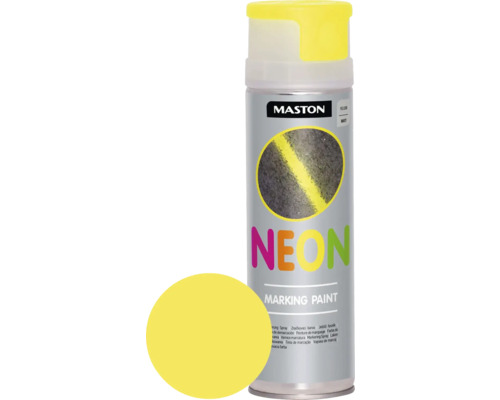 Maston NEON spuitverf, markeringsspray, geel, 500 ml