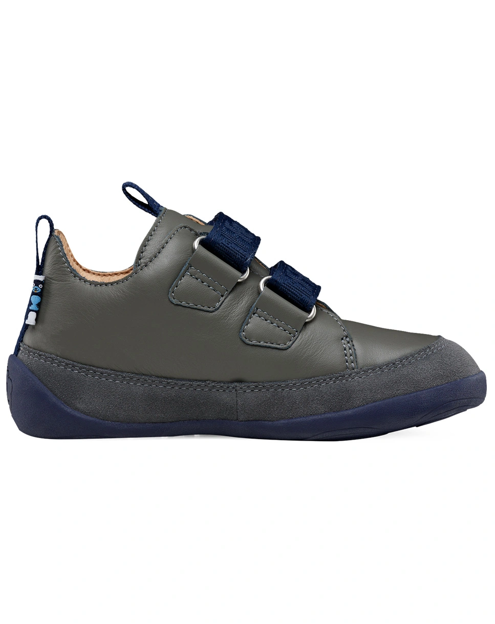 Leder-Sneaker BUDDY BEAR in blau