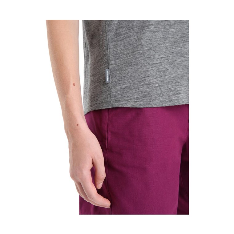 Icebreaker Hike SS Top Women Gritstone Heather/Monsoon