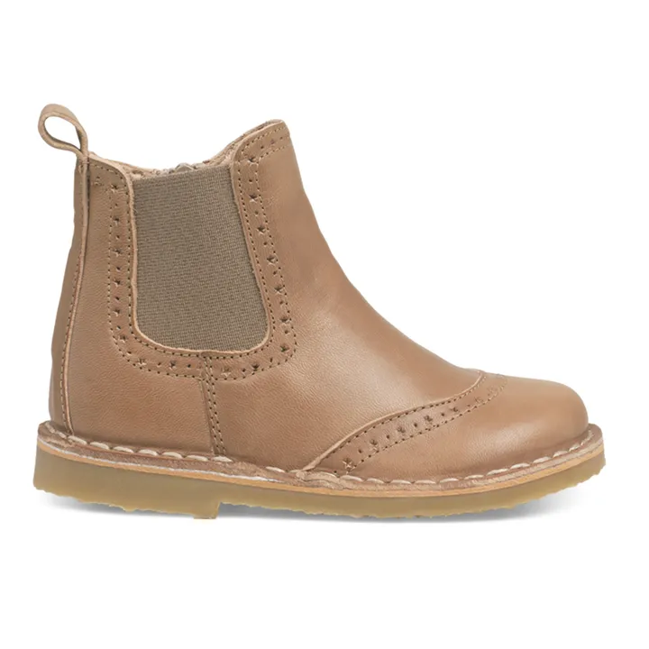Petit Nord Boots Stars Ankle Zip | Beige