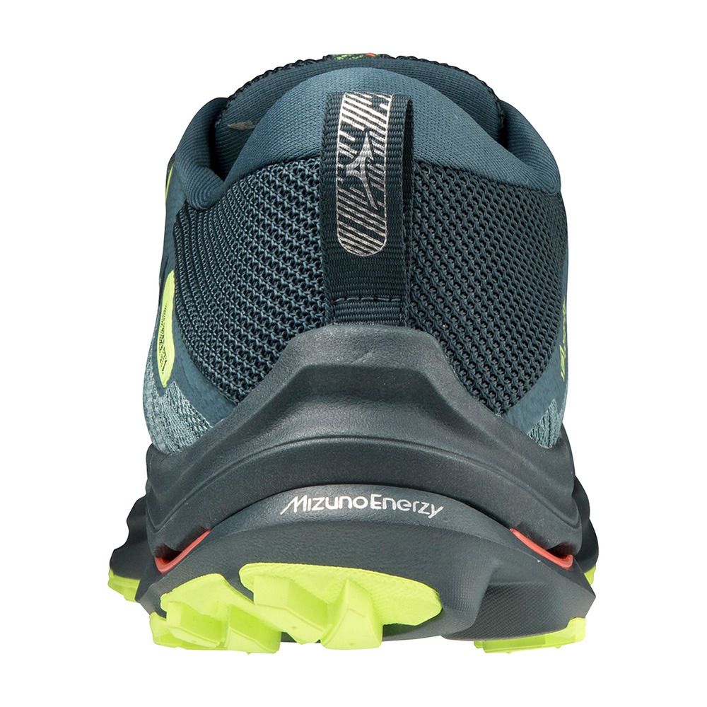 Mizuno WAVE RIDER GTX - Chaussures trail Homme orionb/orionb/neolime