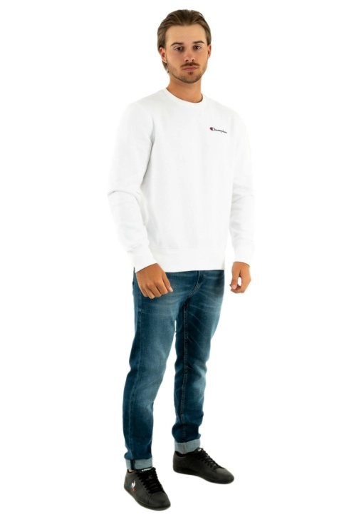 sweat champion crewneck blanc