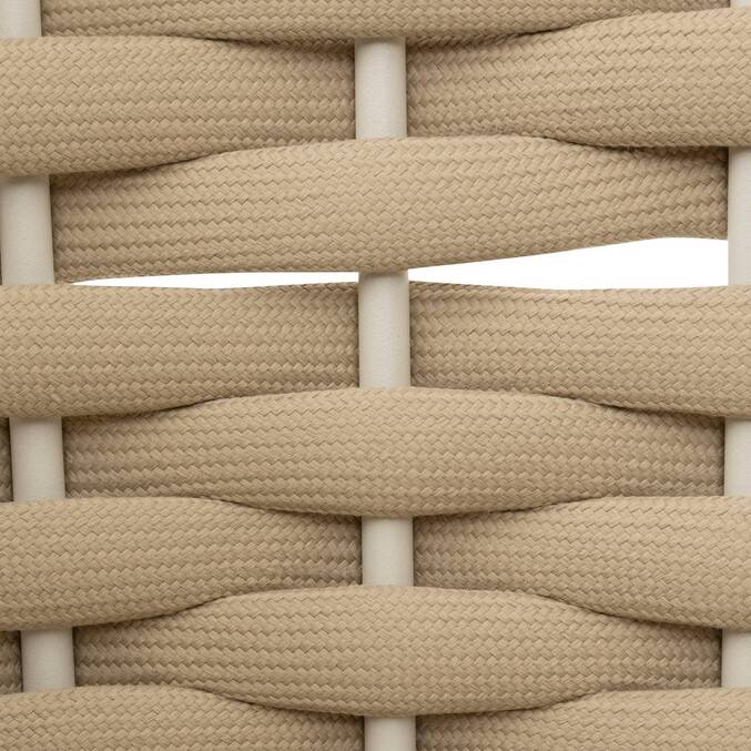 Lot de 2 fauteuils de jardin YCONIA Beige & Argile