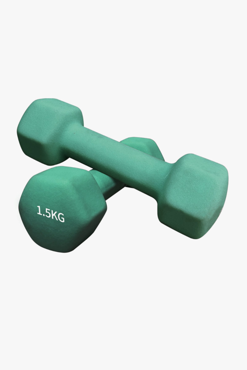 POWERZONE Hexagonal Neoprene 2 x 1.5 kg Hantel Set