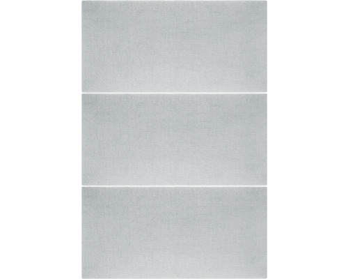 Kingston wandkussen, lichtgrijs, geweven look, 30 x 60 cm