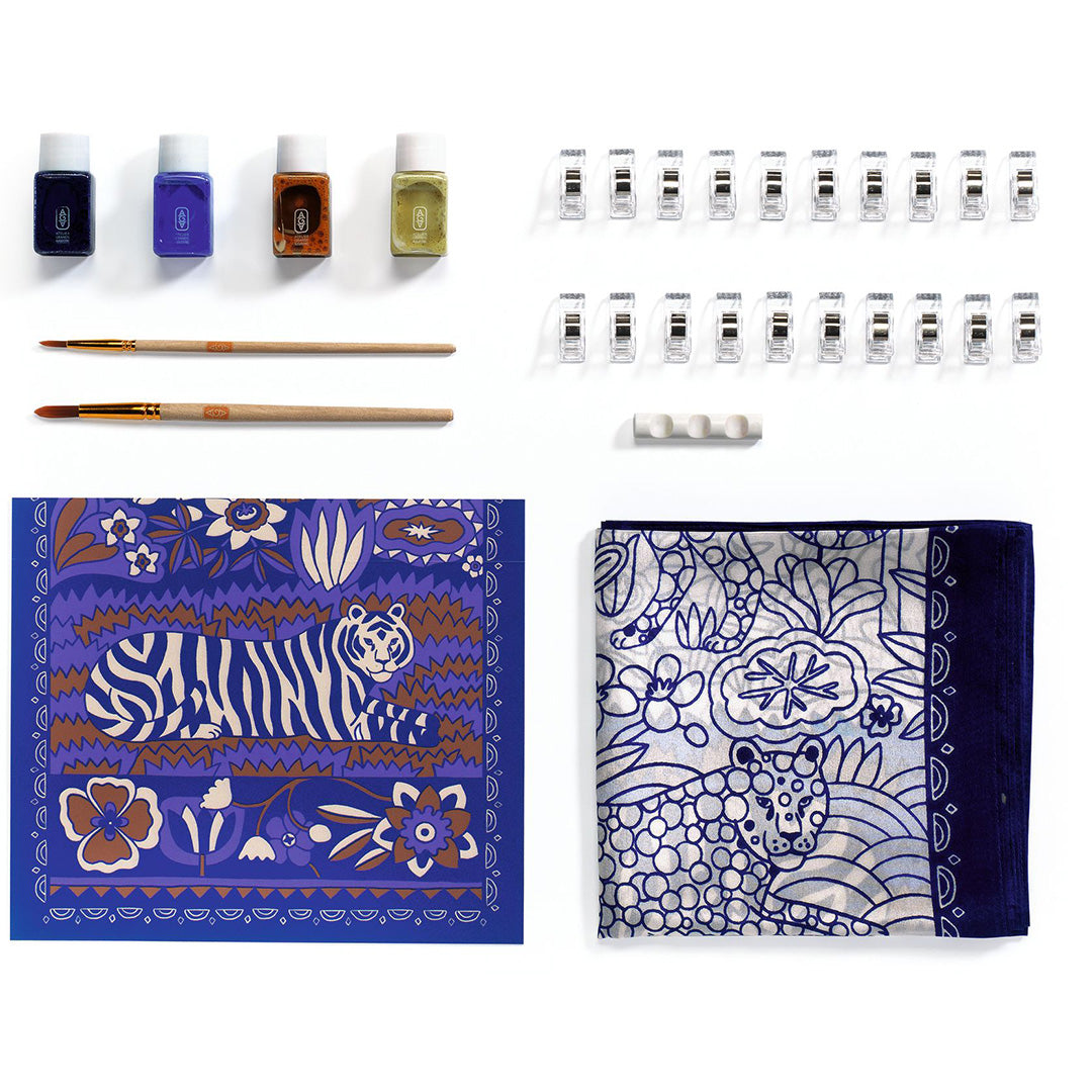 djeco knutselset atelier 10 - zijde schilderen
