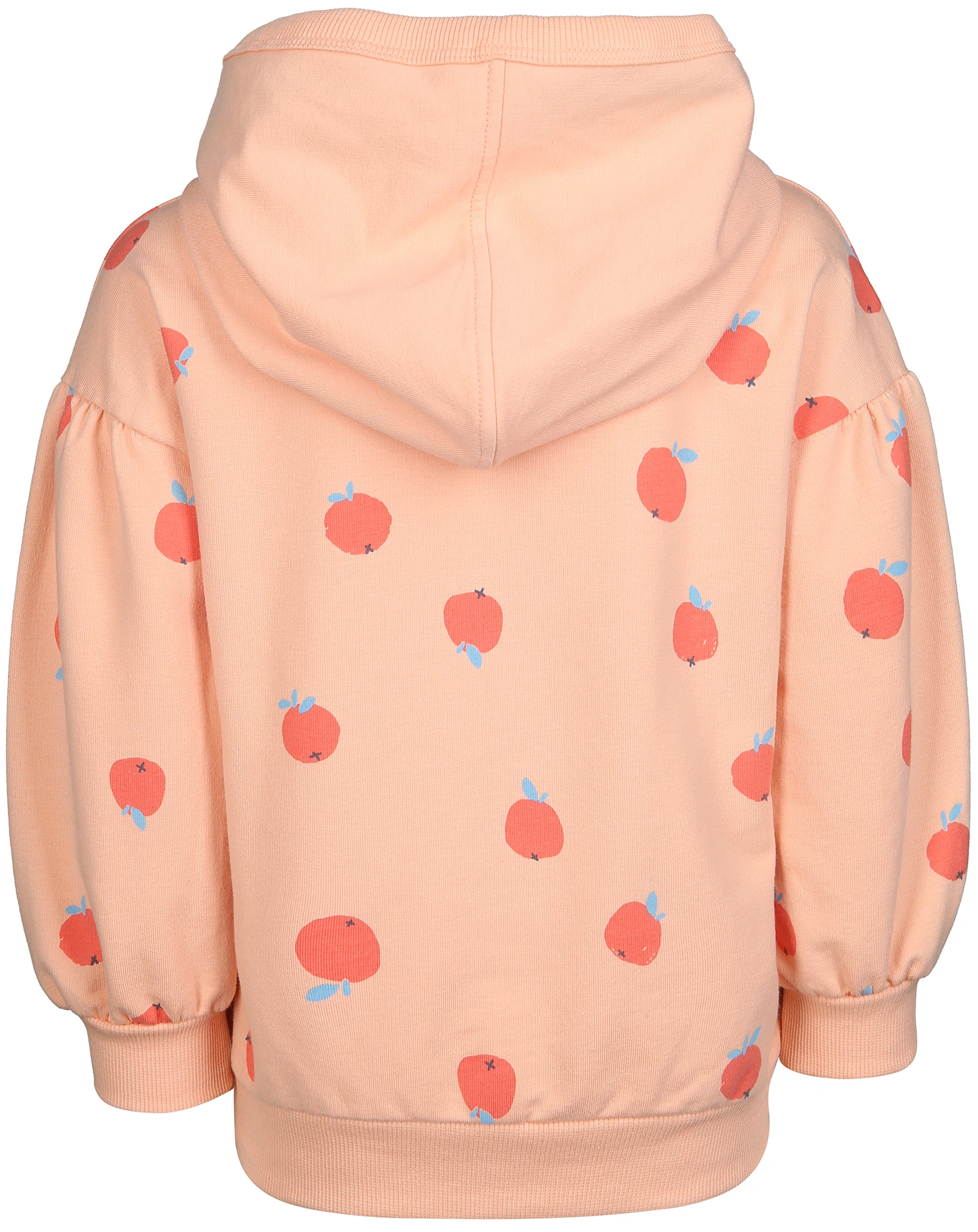 Kapuzen-Sweatshirt APPLE ELA AOP in sunny peach