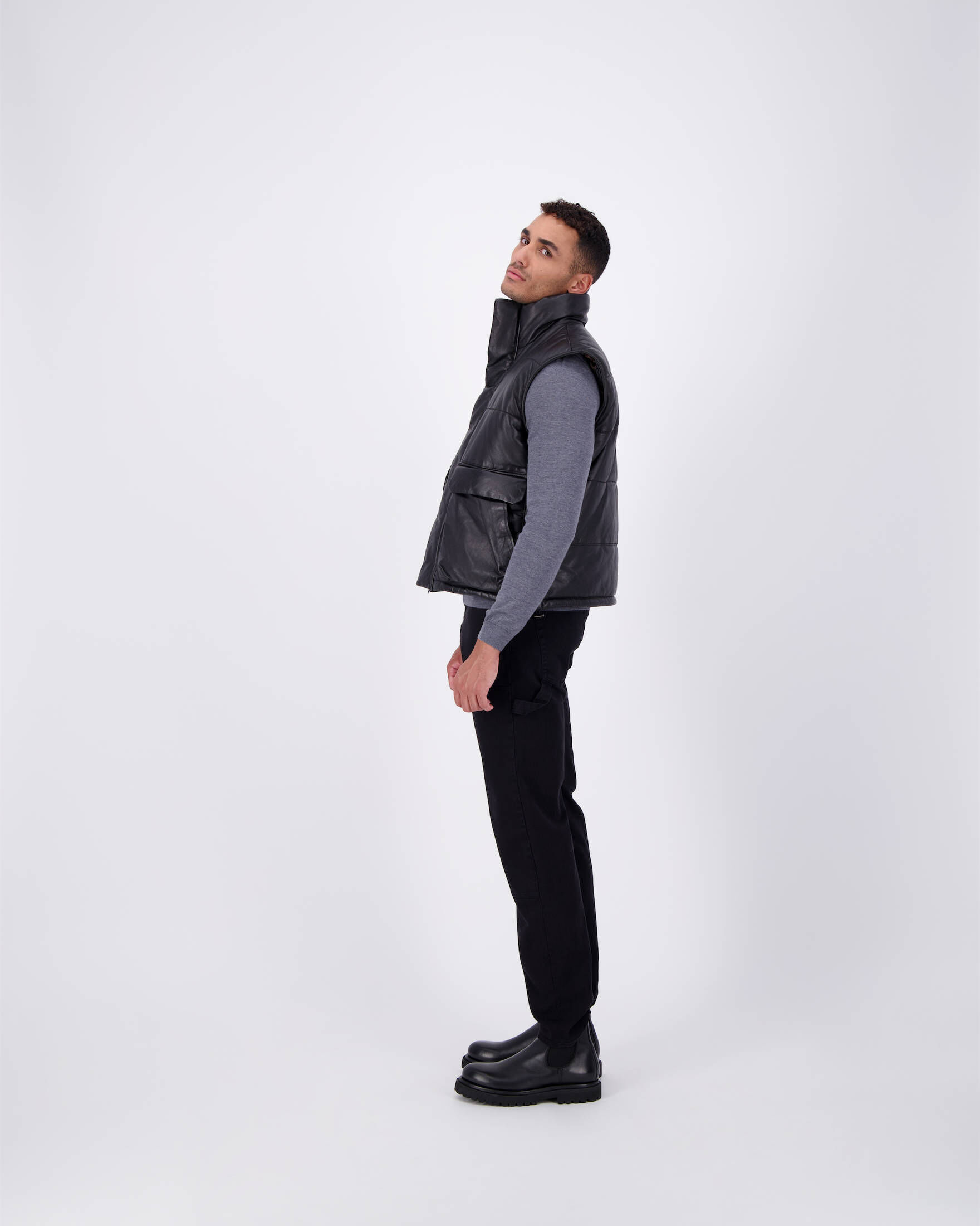 Be Edgy Berlin| Herren Lederweste BEKINGSLEY