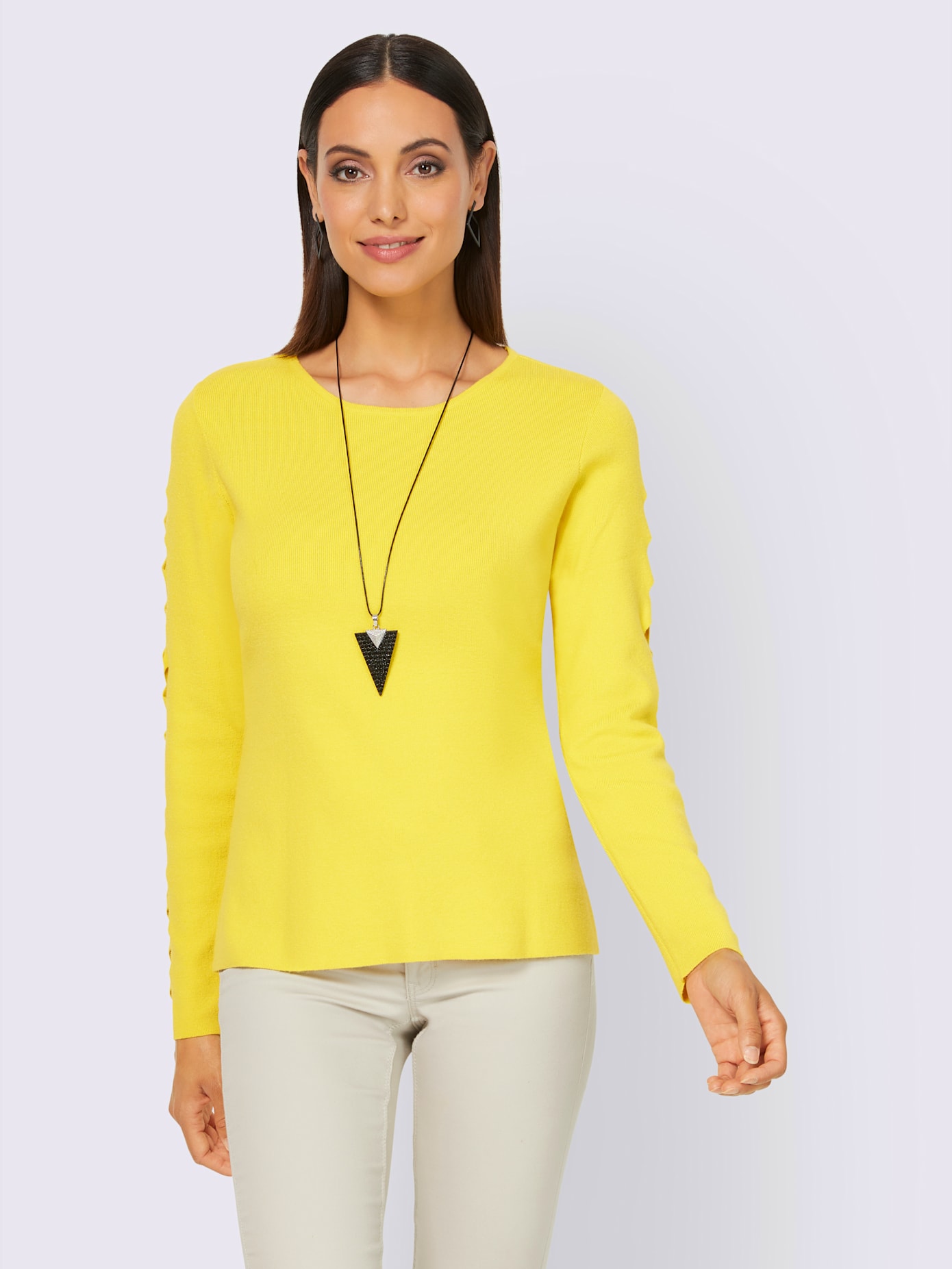 Pull à encolure ronde