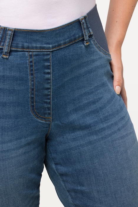 Capri-Jeans Sienna, schmales Bein, Elastikbund, Stretch