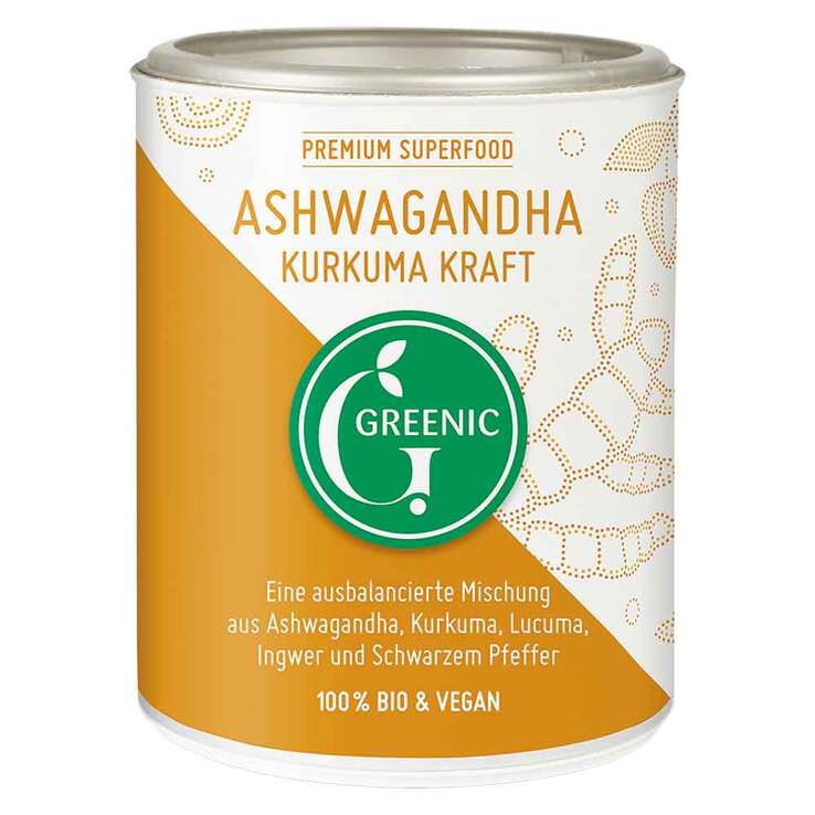 Greenic Ashwagandha-Kurkuma Kraft, 130 g