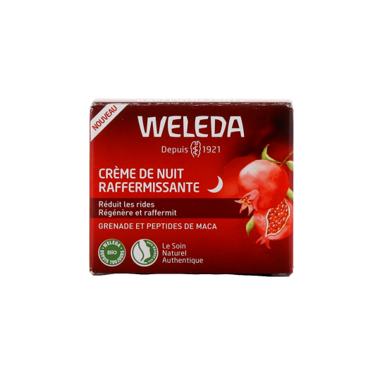 Weleda crème de nuit raffermissante Grenade Maca - Soin anti âge bio