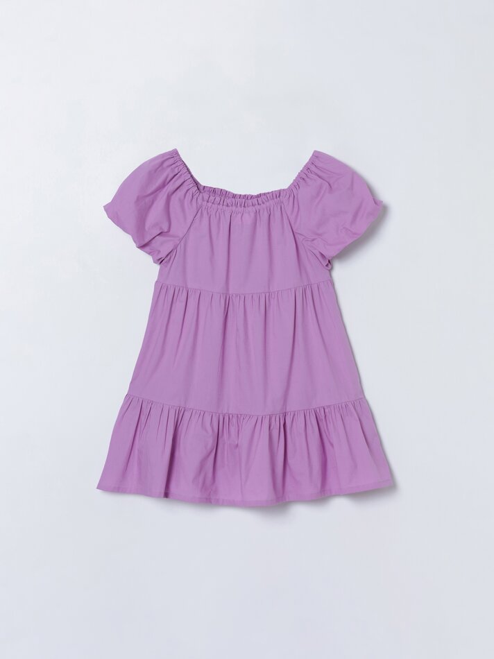Vestido de popeline - Roxo
