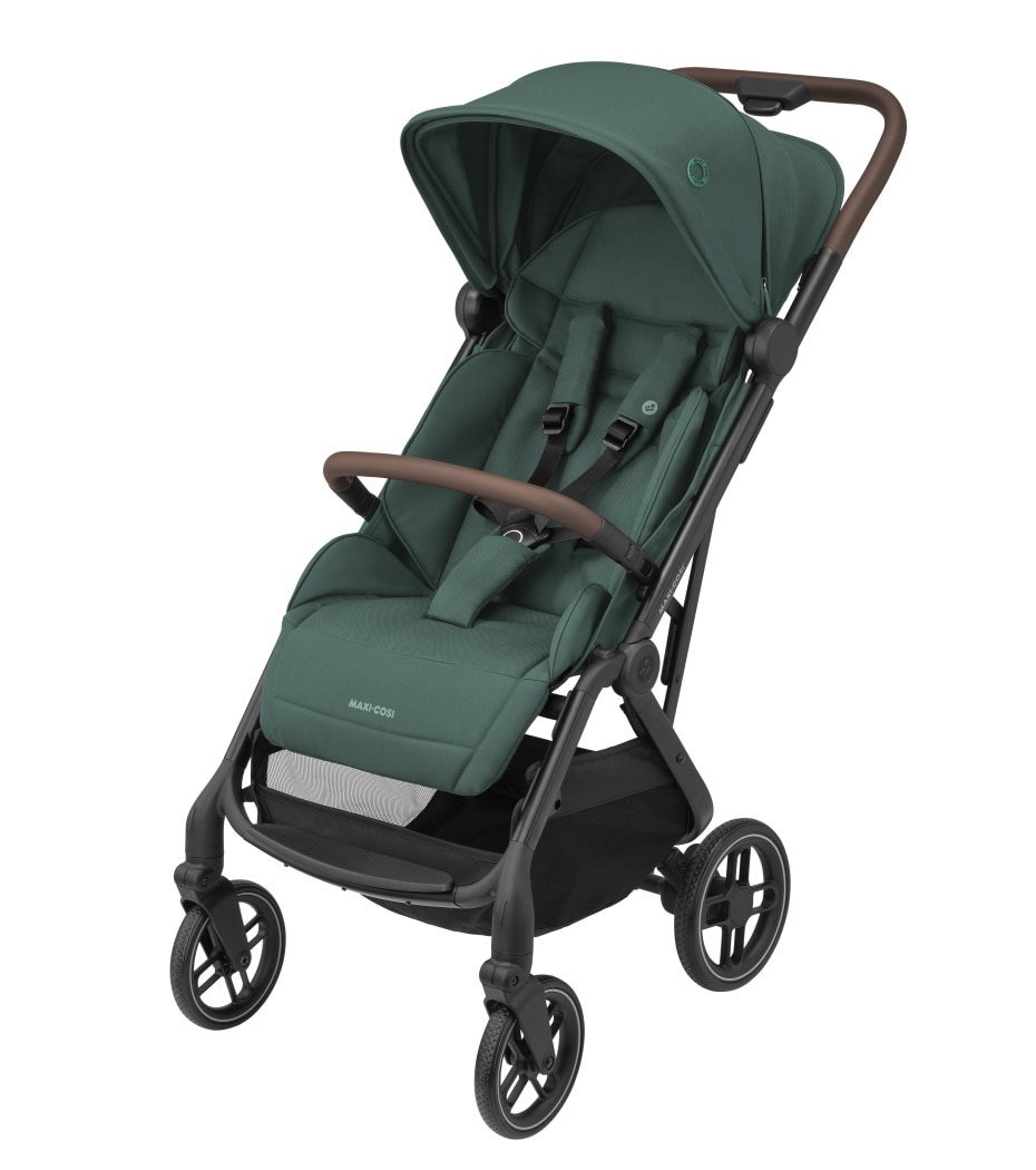 Soho 0 - 4 Y   0 - 22 kg    Automatischer Klappmechanismus |    Geräumiger Sitz mit ergonomischen Liegepositionen |    Große pannensichere Räder |    Intelligentes Travelsystem |