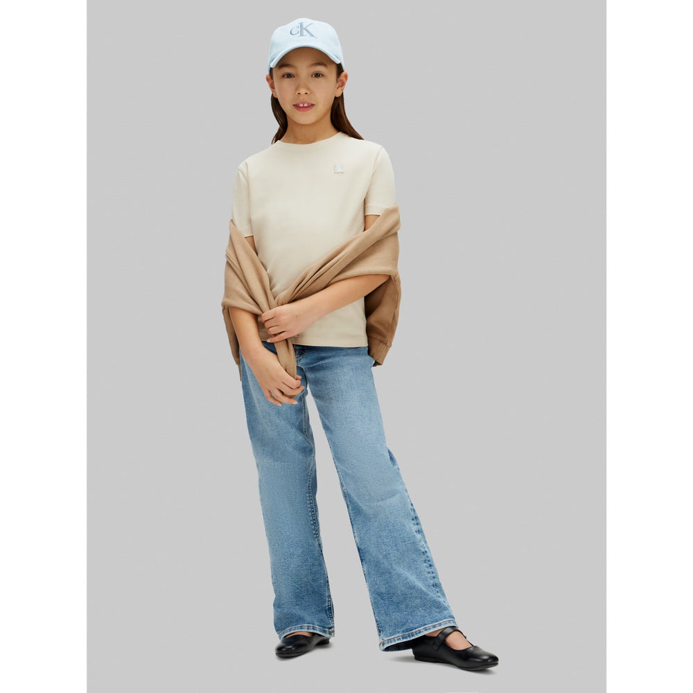 Køb Calvin Klein Oatmeal Mono Mini Badge Reg T-Shirt