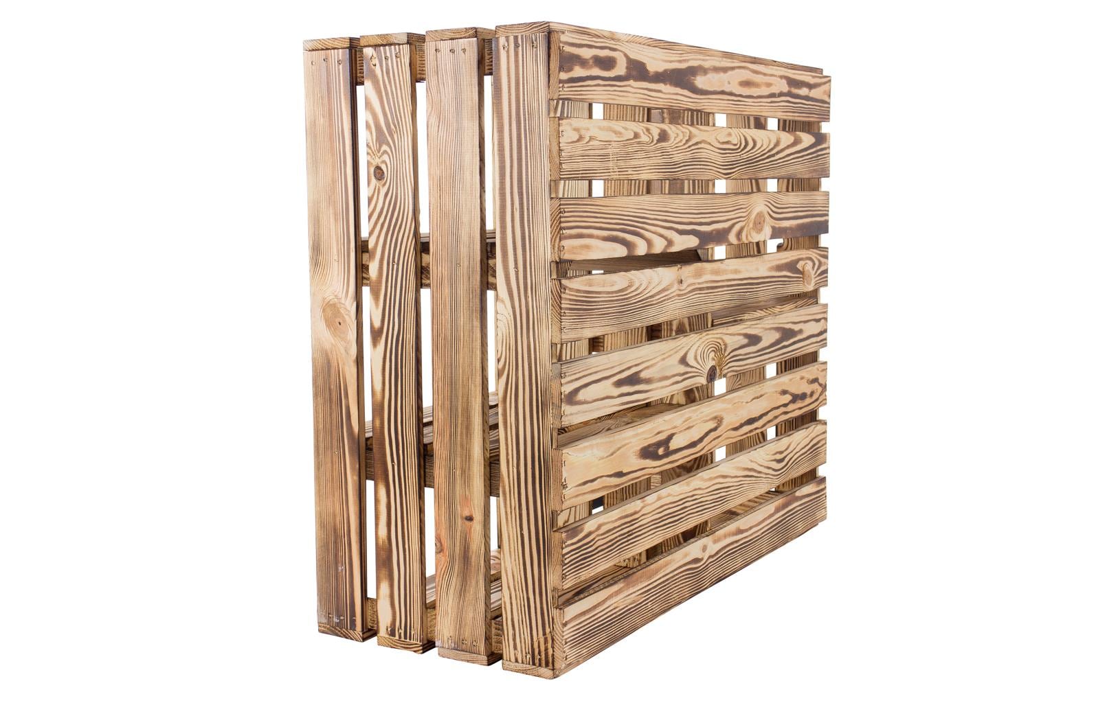 Regal Vintage geflammt 77 x 68 cmRegal im Holzharassen Stil