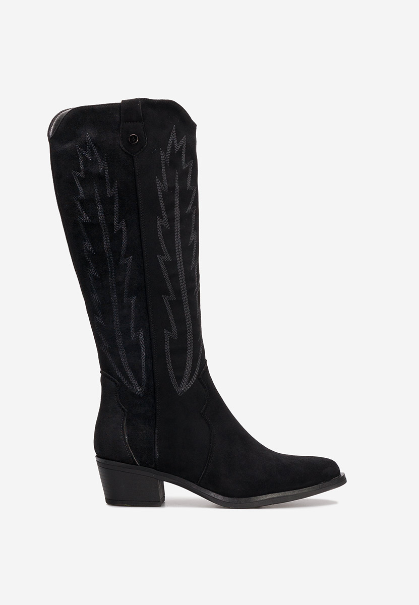 Bottes western femme noires Wisteria